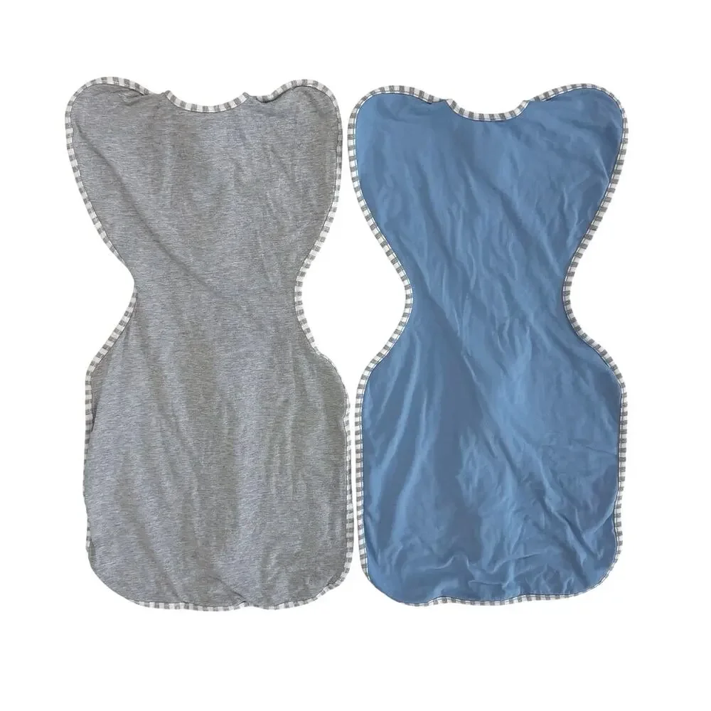 Love to Dream Set of 2 Swaddle Up Original 1.0 TOG Gray and Blue Size S